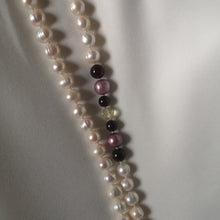 Load image into Gallery viewer, Pearl Asymmetric Necklace