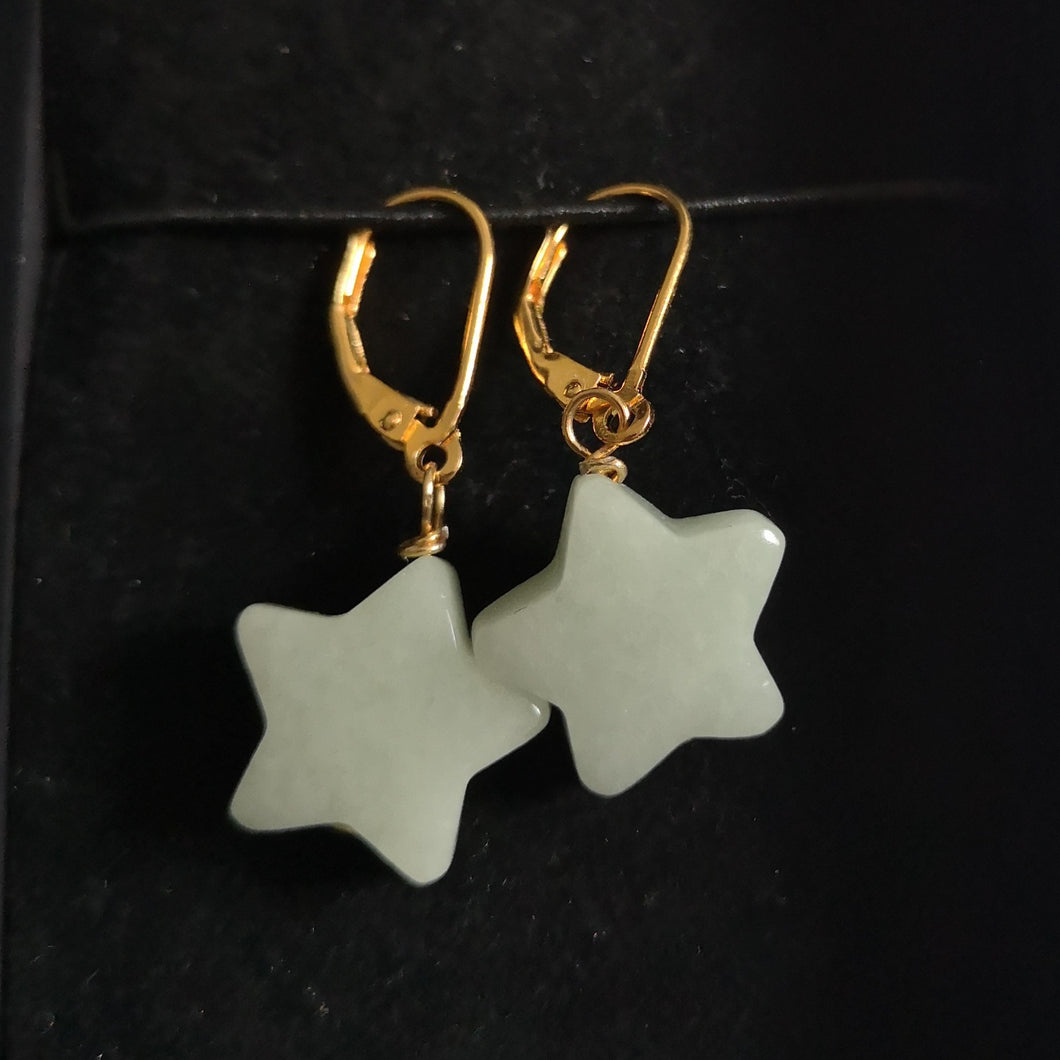 Star Jadeite Earrings