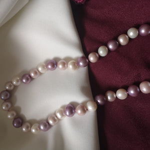 Pink Hues Pearl Necklace