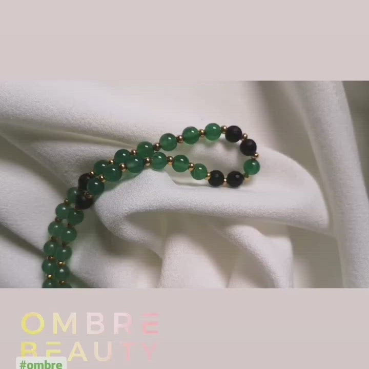 GREEN OMBRE DELIGHT NECKLACE